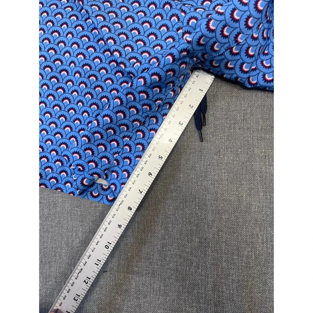 Hurley Mens Blue Geometric Fan Print Swim Shorts Board Shorts Large
